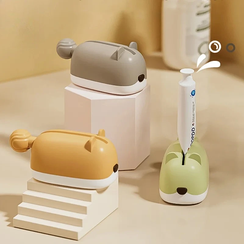 New Toothpaste Squeezing Creative Hamster Seat Wall Mounted Children's Manual Toothpaste Clamp Facial Cleanser Pressing Device