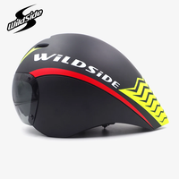 Wildside TT Road Cycling Helmet Integrally-Molded Aero Bicycle Helmet For Men Women With Magnetic Lens Racing Bike Casco Bicicle
