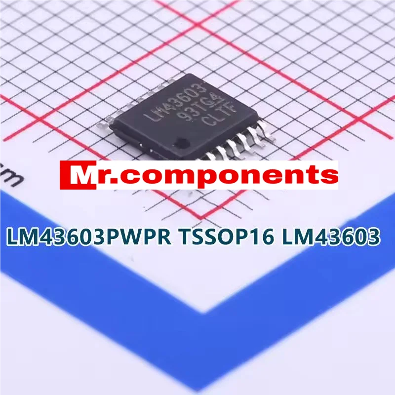 5PCS LM43602PWPR LM43603PWPR TSSOP16 LM43602 LM43603 SIMPLE SWITCHER짰 3.5 V to 36 V 3 A Synchronous Step-Down Voltage Converter
