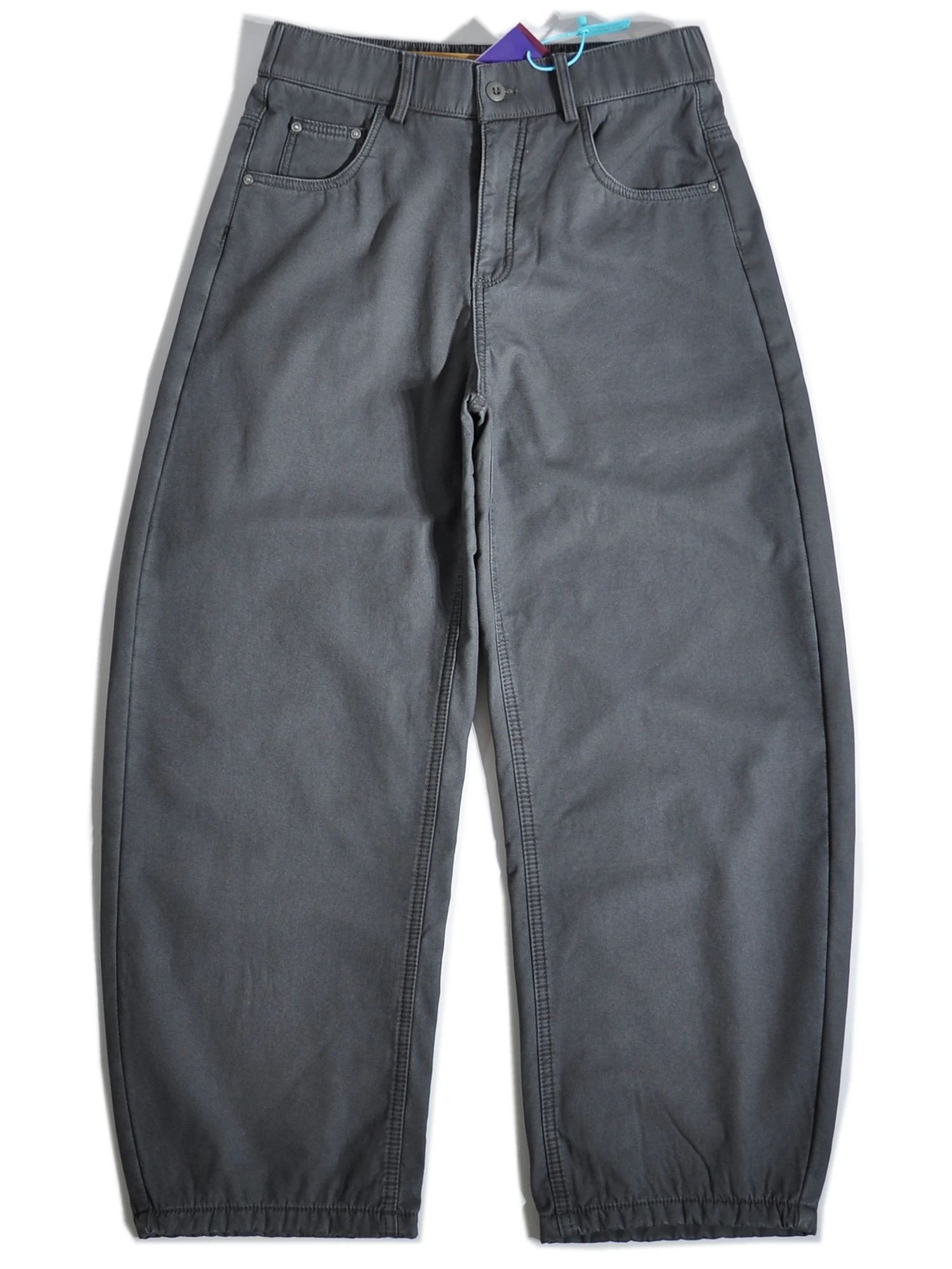 

Теплые мужские рабочие брюки с флисовой подкладкой в американском ретро-стиле, широкие, свободного кроя, повседневные брюки-харланы, осенне-зимние, из смесового хлопка