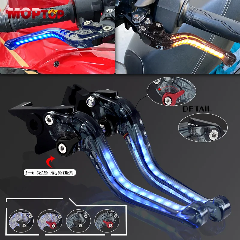 

Motorcycle Always-on Turn Signal Light Brake Clutch Levers Brake Handle For YAMAHA XMAX300 XMAX400 XMAX250 XMAX 125 2016-2023