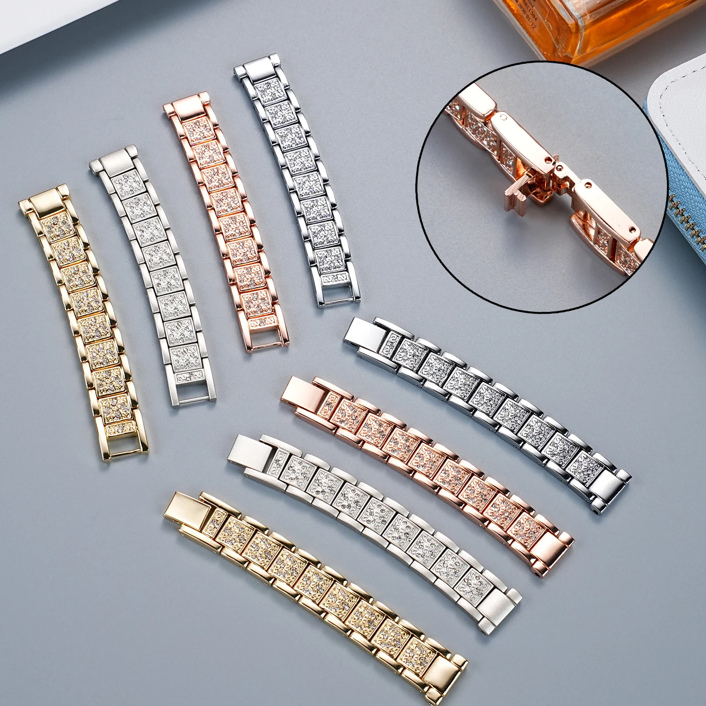 Cinturino per orologio in acciaio inossidabile per cinturino per orologio Fiyta Flower Language Series da donna LA802008LA805006 Bracciale in acciaio da 14 mm per qualsiasi marca