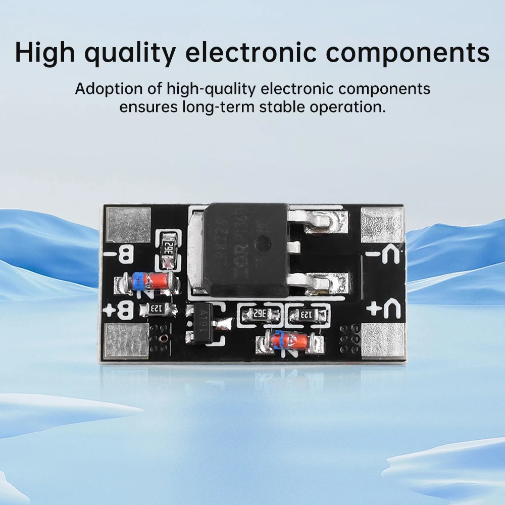 Battery Capacitor Positive and Negative Polarity Reverse Connection Protection Board Anti Reverse Connection Module 3V-28V 12A