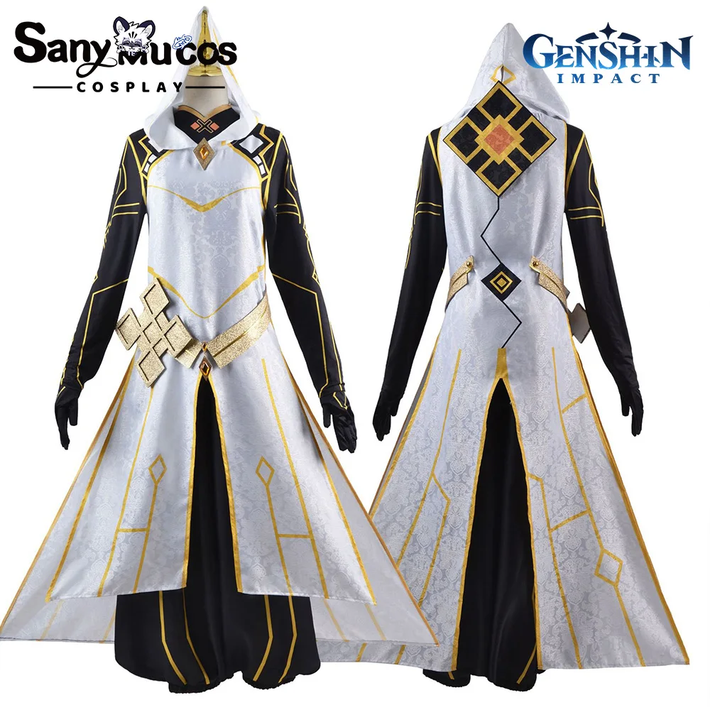 IN STOCK SanyMuCos Zhongli Cospaly Genshin Impact Zhongli Dress Cospaly Outfit Comic-con Birthday and Holiday Gifts Plus Size