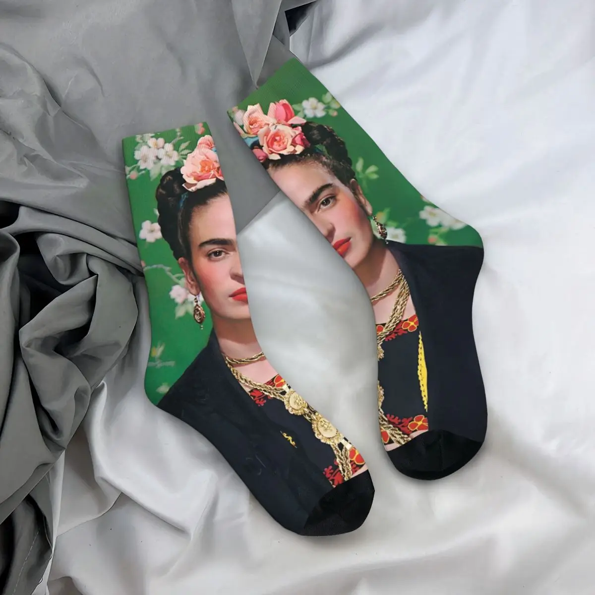 F-Frida K-Kahlo Socks Men Women Casual Socks Hip Hop Spring Summer Autumn Winter Middle Tube Socks Gifts