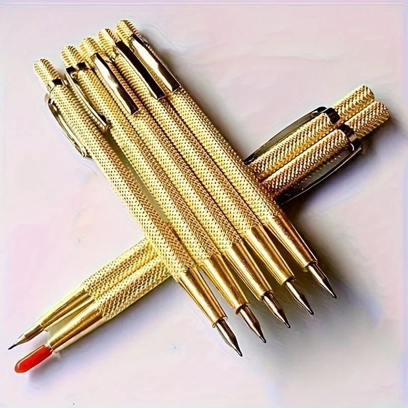 Lápiz de Carburo de Tungsteno, 2/4 Piezas, Marcador Metálico de Alta Resistencia para Mármol, Vidrio, Cerámica, Hierro, Placa de Aluminio, Herramienta de Marcado para Construcción