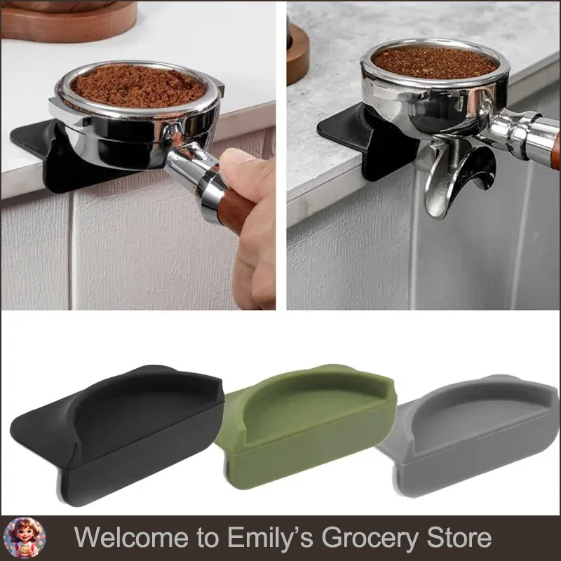 

Espresso Silicone Compaction Pad Anti-slip Corner Pad and Coffee Powder Hammer Distributor Water-dividing Mesh Storage Board