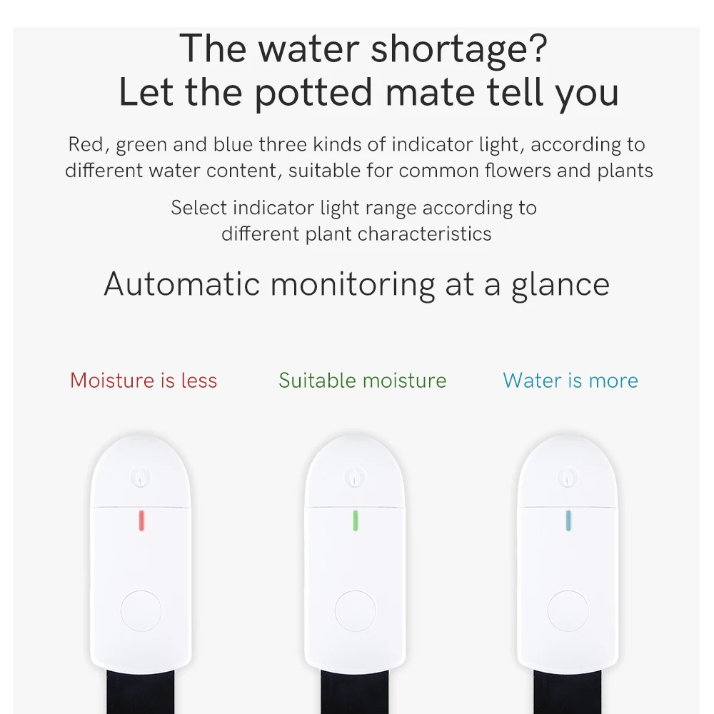 Xiaomi Soil Moisture Sensor Monitor Plants Moist Testing Tool Soil Hygrometer Plant Detector Garden Care Planting Humidity Meter