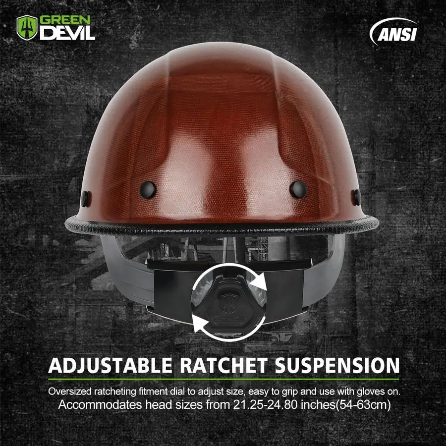 Fiberglass Full Brim Hard Hat OSHA amp ANSI Rated Fiber Hardhat for Men with Brim Guard