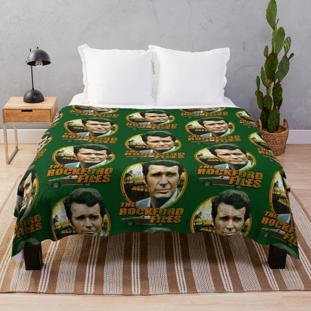 

70s TV show Rockford Files distressed Vintage Throw Blanket Soft Plush Plaid Shaggy Cute Plaid Blankets