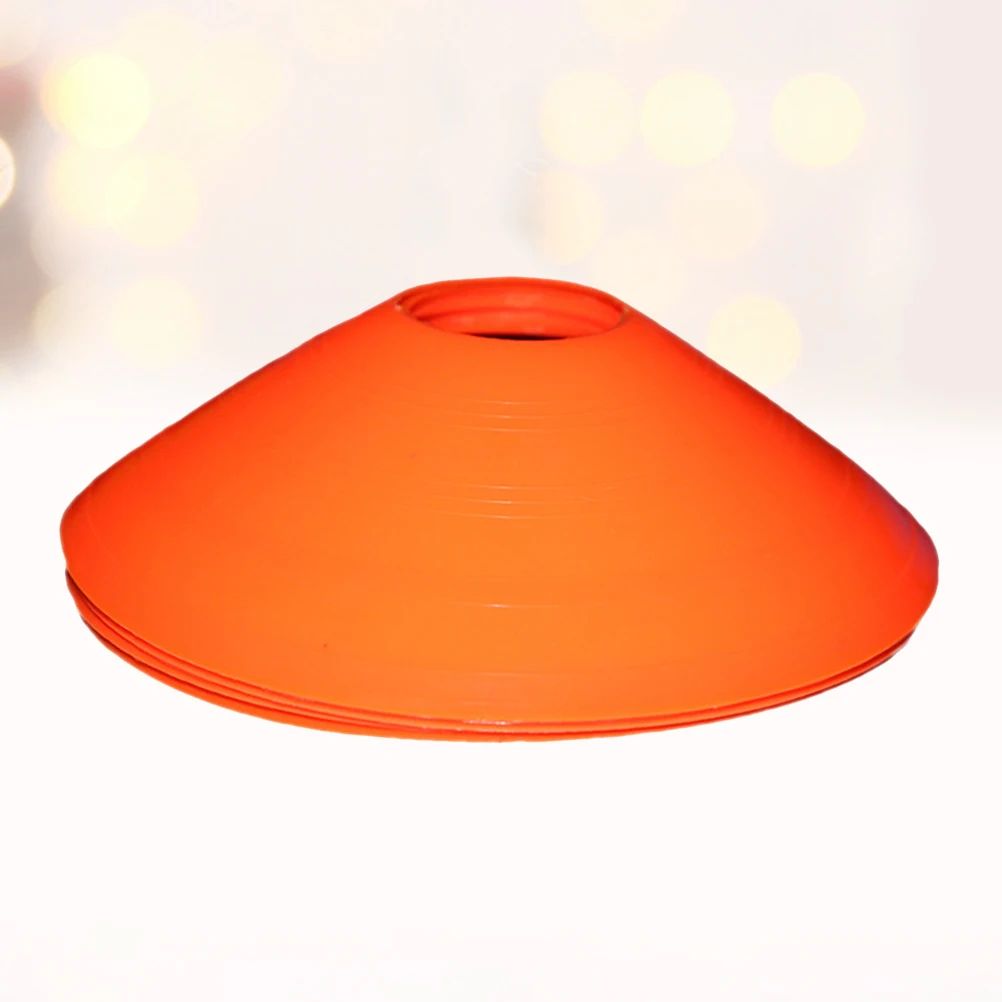 

12pc Football Soccer Training Discs Ergonomic Lightweight Markers Orange Durable Portable Discs For Rugby Sports Fitness