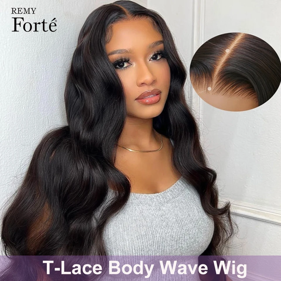 Brazilian Body Wave Lace Front Perucas, Cabelo Humano, T Part, 180% Densidade, 13x5x2