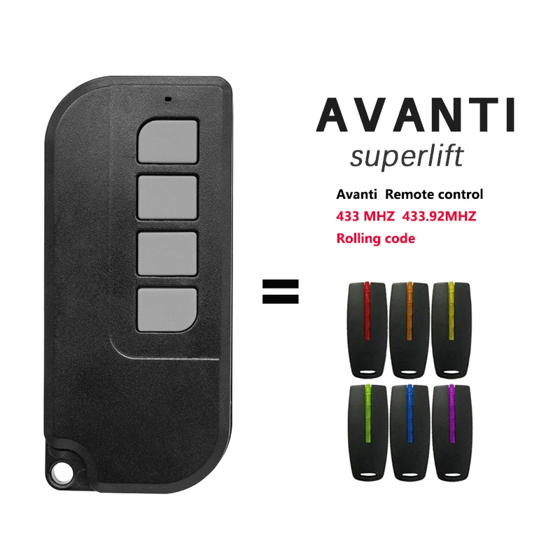 Avanti Garage Door Remote Control Compatible With Avanti/Superlift/TX4 433MHz Rolling Code Gate Opener - view 6