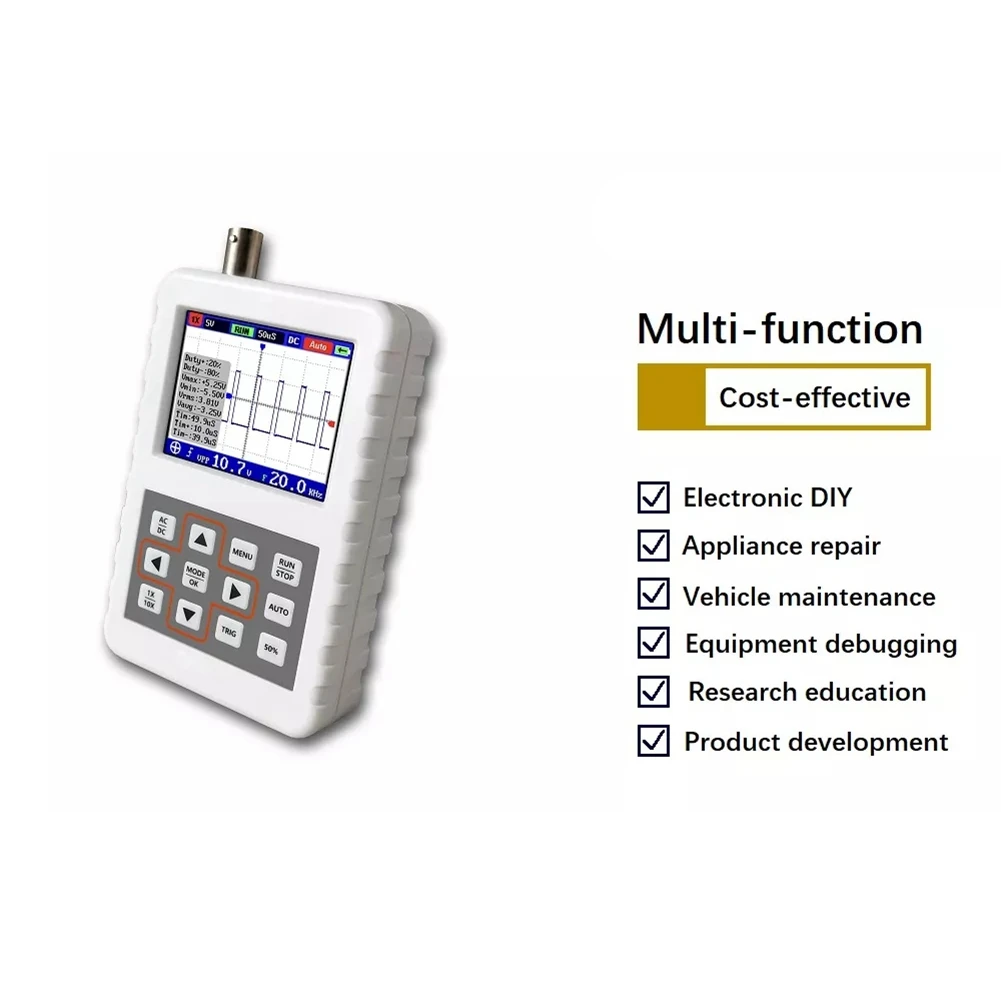 

RUAI DSO PRO ADS2050H Handheld Digital Portable Storage Oscilloscope Kit with 5MHz Bandwidth 20MS/S Sampling Rate(B)