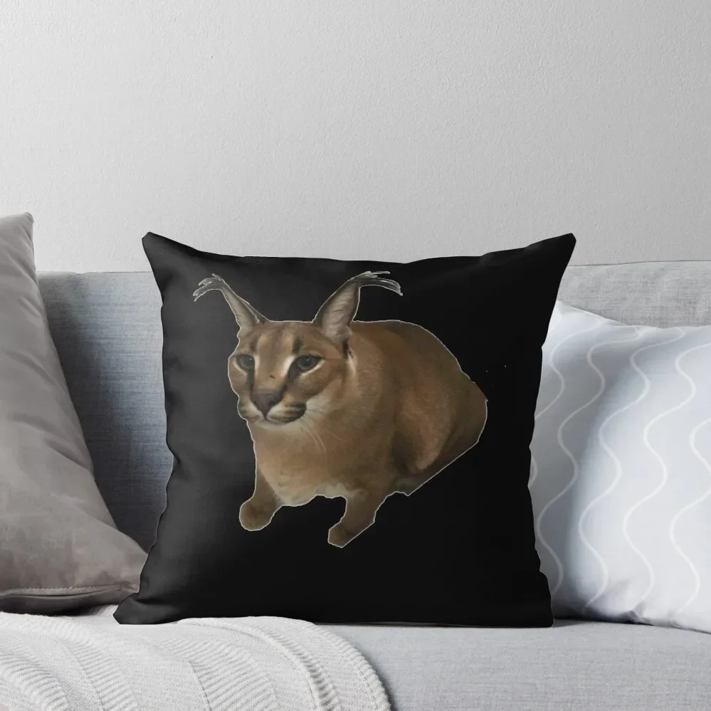 

Big Floppa Throw Pillow ornamental pillows for living room Christmas Covers Room decorating items Decorative Sofa Cushion pillow