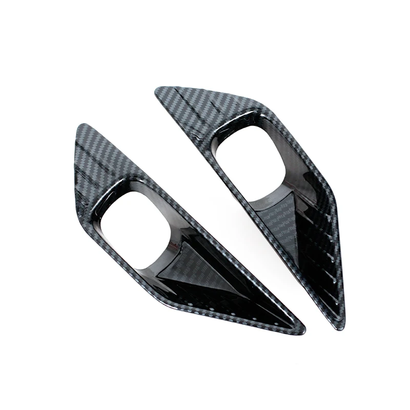 Carbon Fiber Fog Light Cover Trim For Mitsubishi Outlander 2022 2023 Decoration Sticker Foglight Bezel Grille Car Accessories