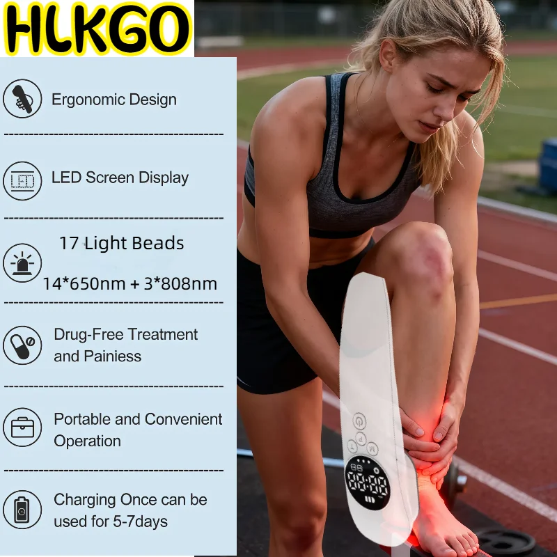 

650nm 808nm Low Level Laser Device with Timer Red Light Therapy for Precise Arthritis & Pain Treatment