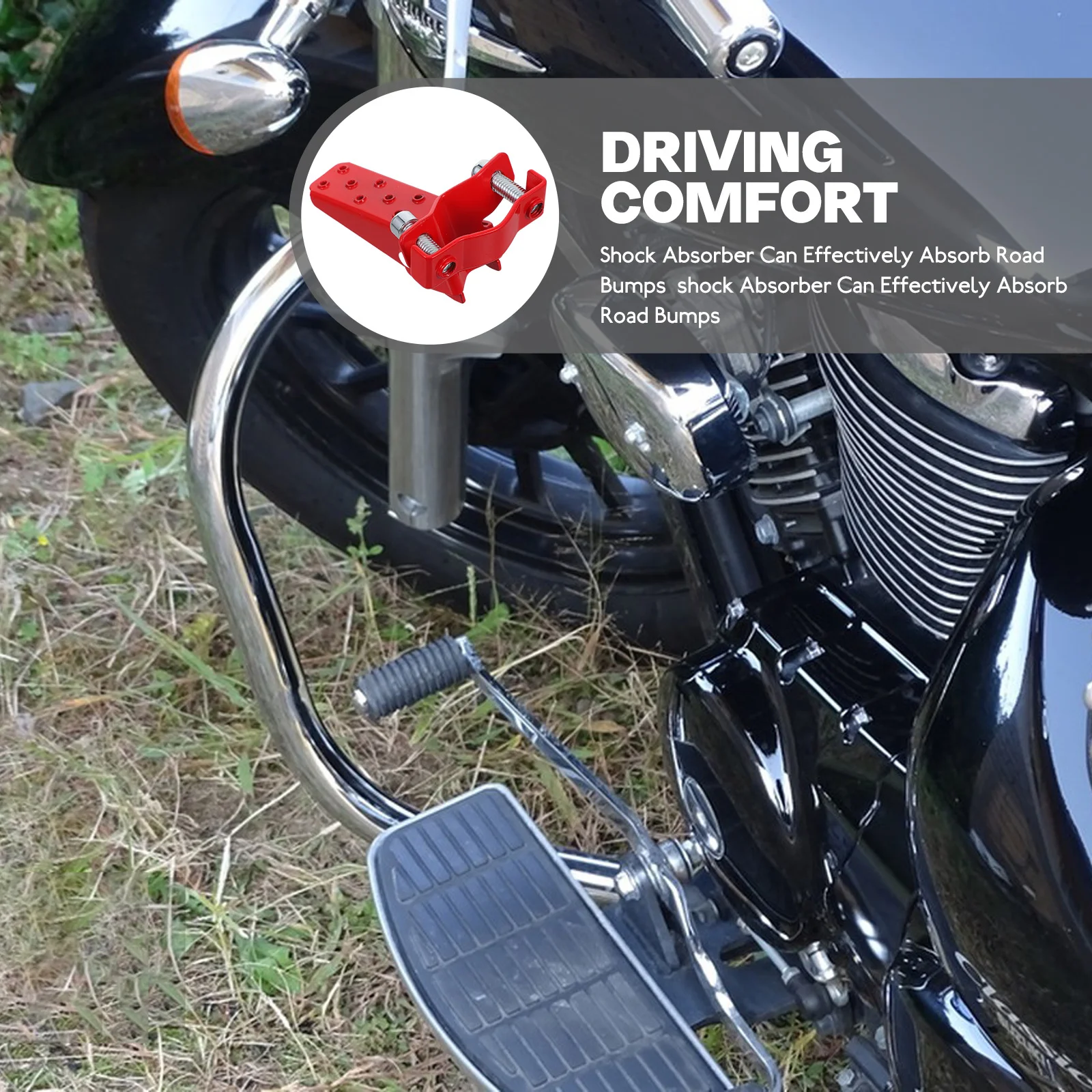 

2Pcs Motorcycle Rear Foot Pegs Replacement Footrest Durable Foot Pegs for Rear Set Motorcycle Pedal Comfortable Riding