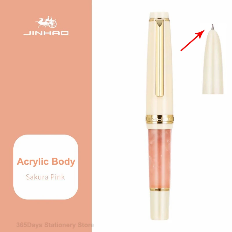Jinhao 82 Mini Cute Short Portable Pocket Fountain Pen Students Acrylic/Plastic Calligraphy Practice Writing Business Pen Gift