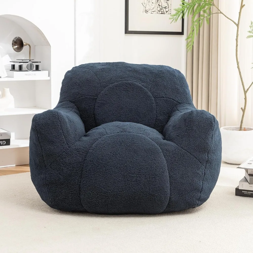 

Bean Bag Chair, Bean Bag Filler with Memory Foam, Fluffy Lazy Sofa with Armrests - Cozy Seating for Adults & Kids, Home Lounger
