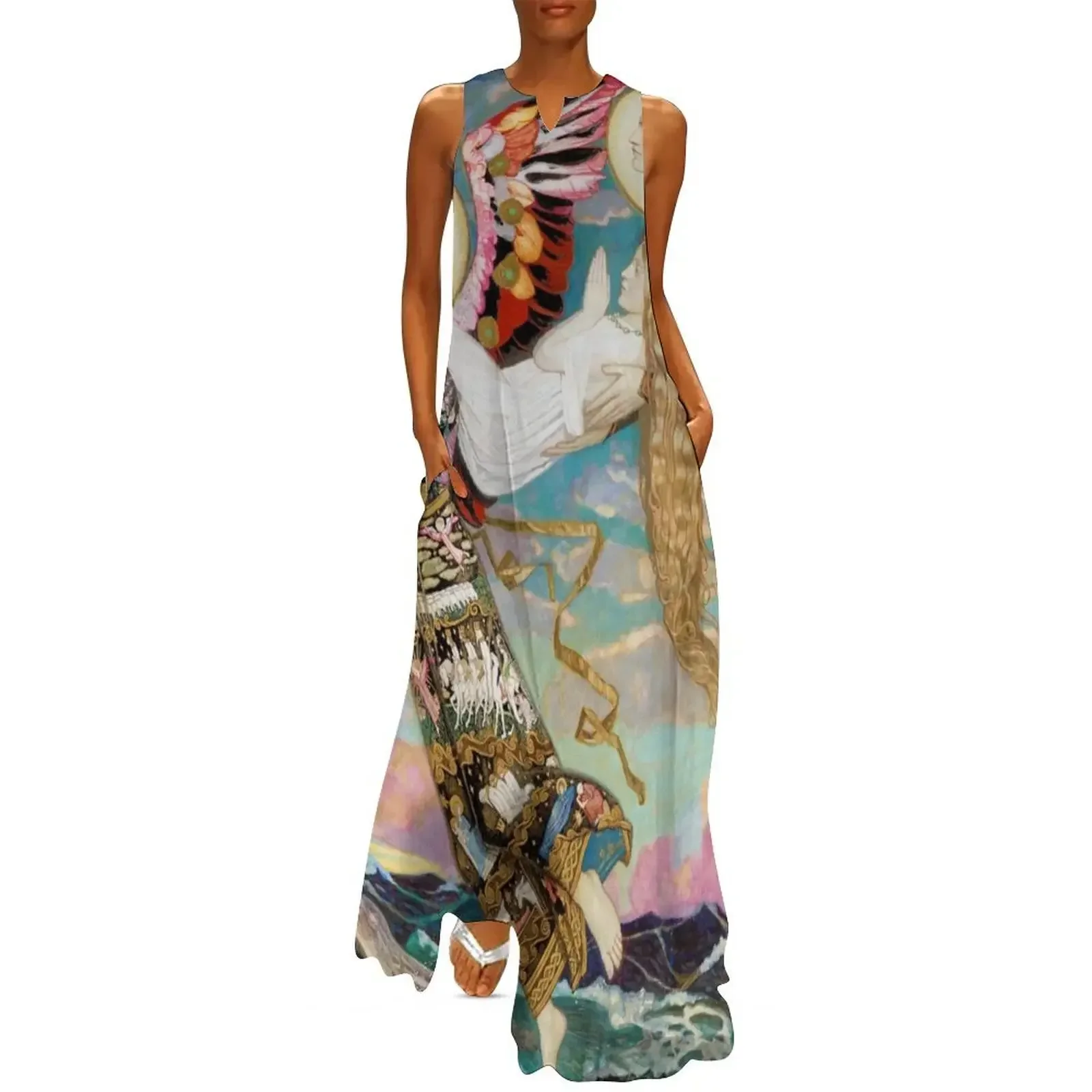 

Saint Bride Saint Brigid of Kildare John Duncan Long Dress Prom gown luxury woman evening dress Dress woman Dance dresses