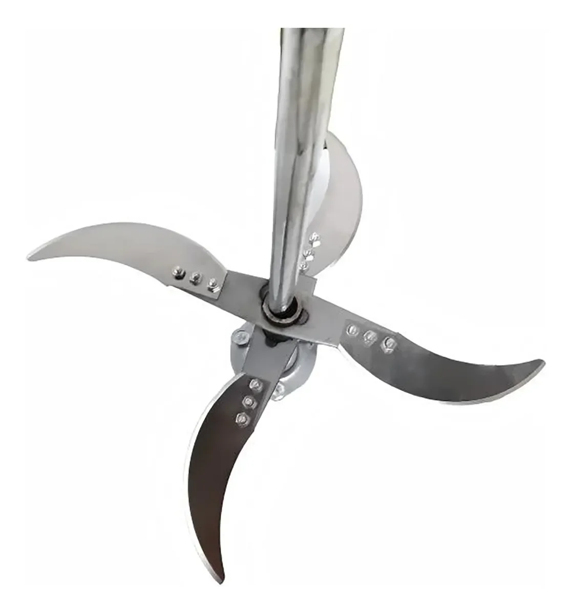 4 Blades Fruit Vegetable Cutter Blade With 50CM Rod Shaft Base Electric Drill Chopper For Farm Pig Feed Crusher Stirring Mixer