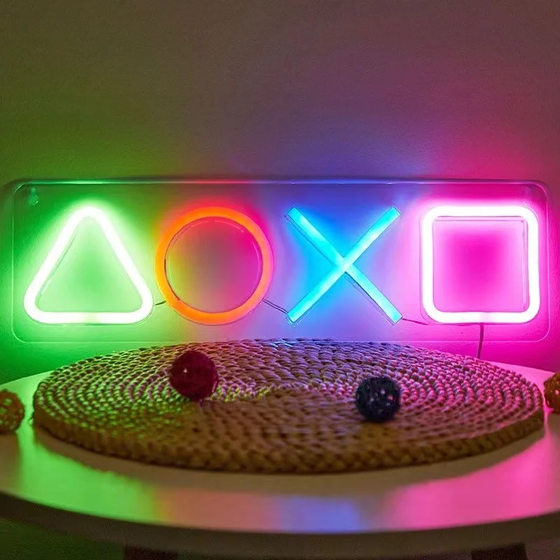 壁の装飾,寝室の装飾,壁の吊り下げ,美的常夜灯,ゲームテレビ,バーの装飾用のゲームルームネオンサイン