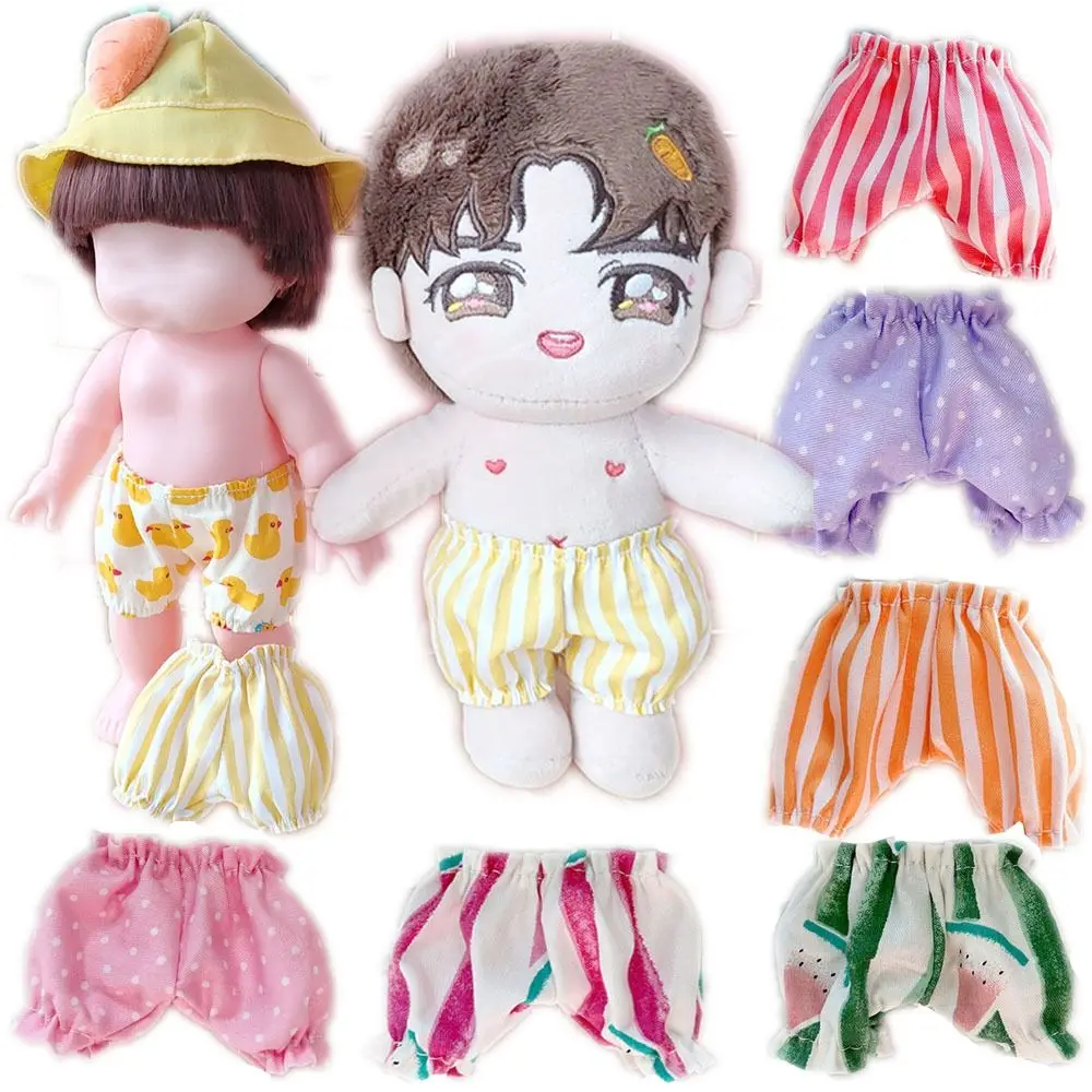 20cm Pumpkin Pants Cute Stripe Wave Point Mini Pants Handmade Lantern Doll Shorts Ob11