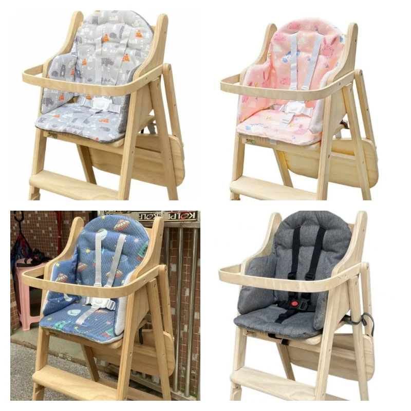 

Модернизированная утолщенная подушка для обеденного стула из цельного дерева для младенцев и малышей, стульчик для кормления, подушка для стульчика, подушка для сиденья в режиме еды
