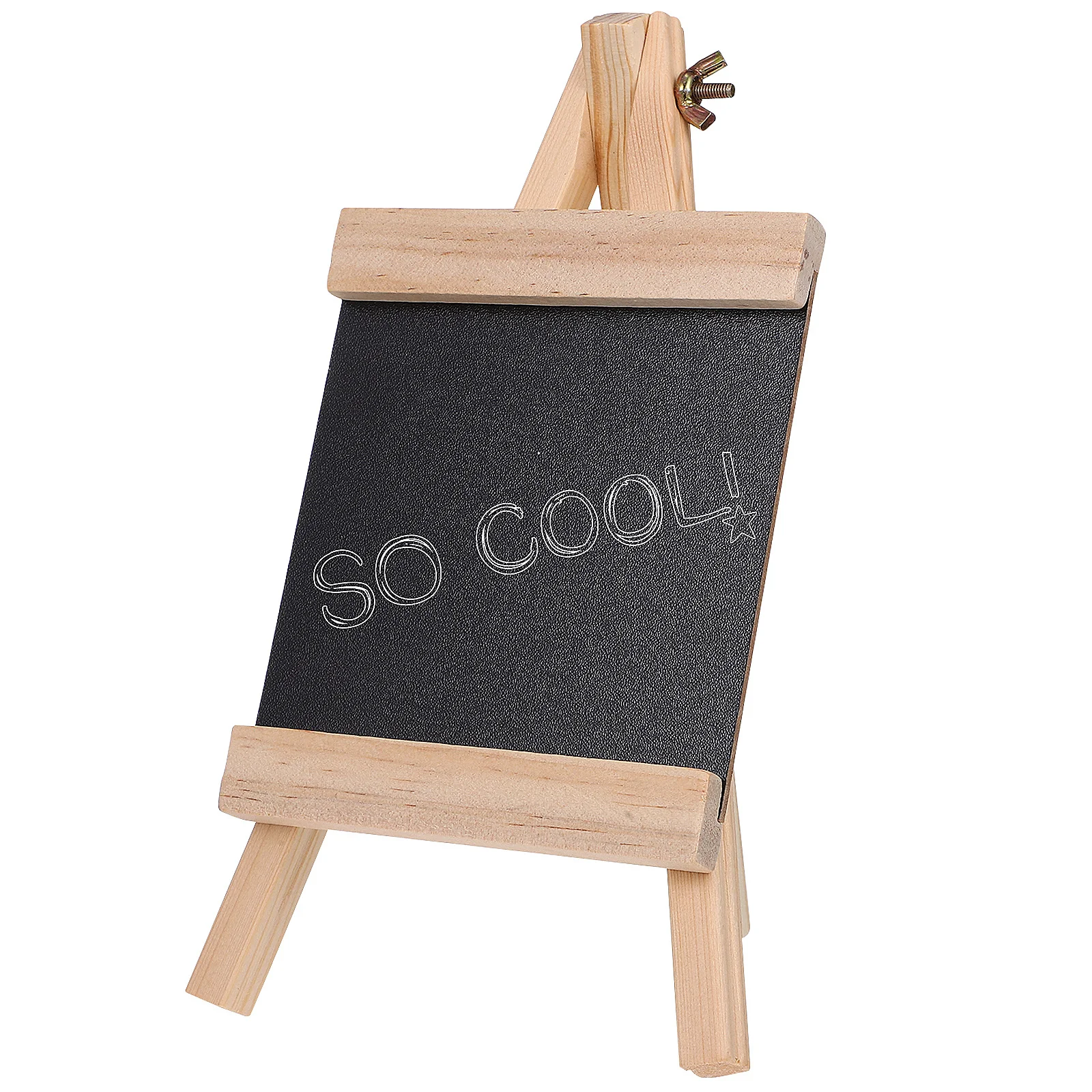 

1pcs Wooden Chalkboard Small Tabletop Mini Chalkboard Sign For Restaurant Home Decor Easy Clean Stand Support Gift Idea