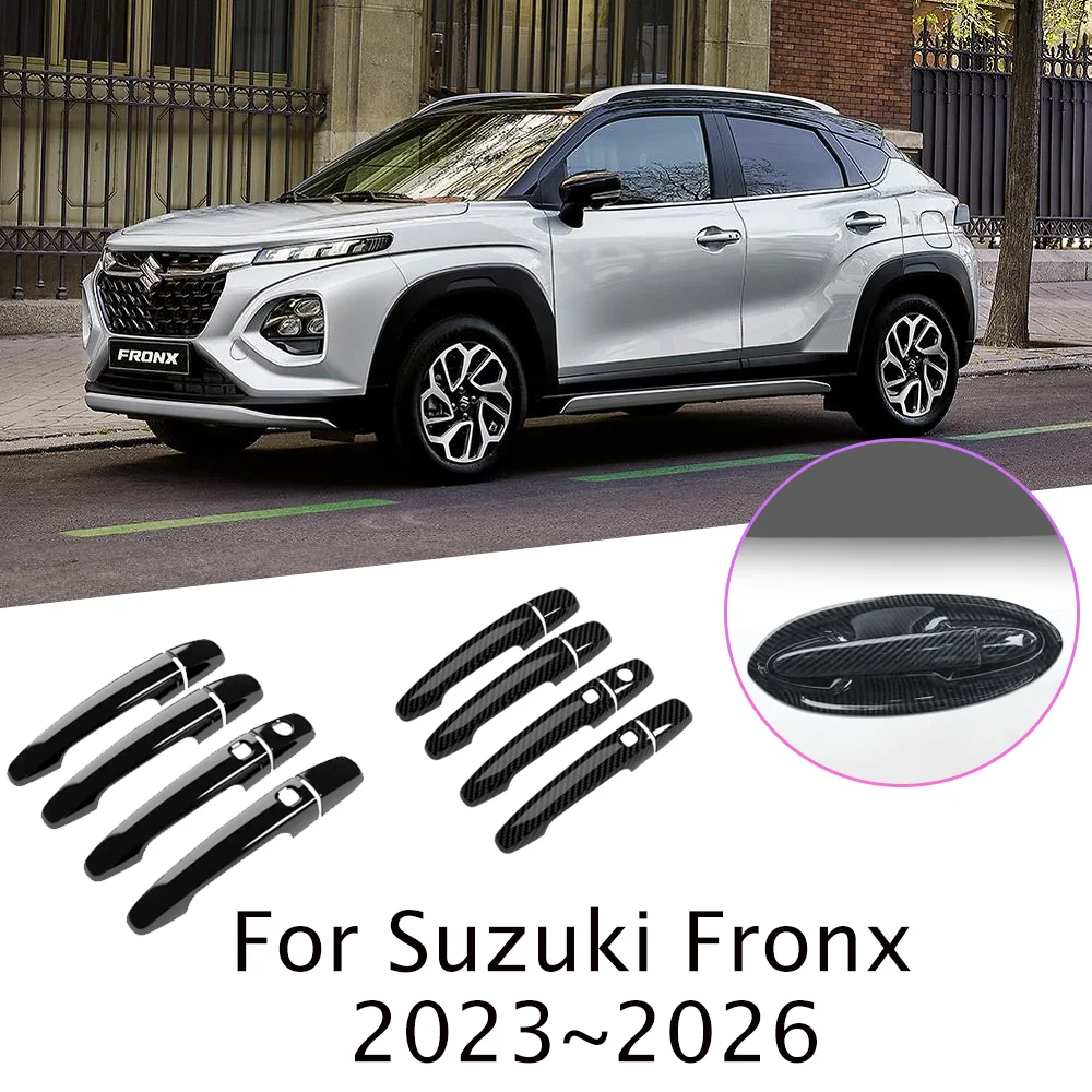 For Suzuki Fronx WDB3S 2023~2026 2024 2025 Car Exterior Door Handle Cover Door Bowl Protect Stickers Decorative Accessories