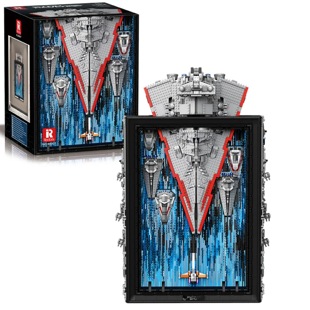 

5345PCS Shuttle Spacecraft Picture Frame Model Building Blocks Battleship 3D Wall Photo Frame Bricks Toys For Kids Holiday Gifts