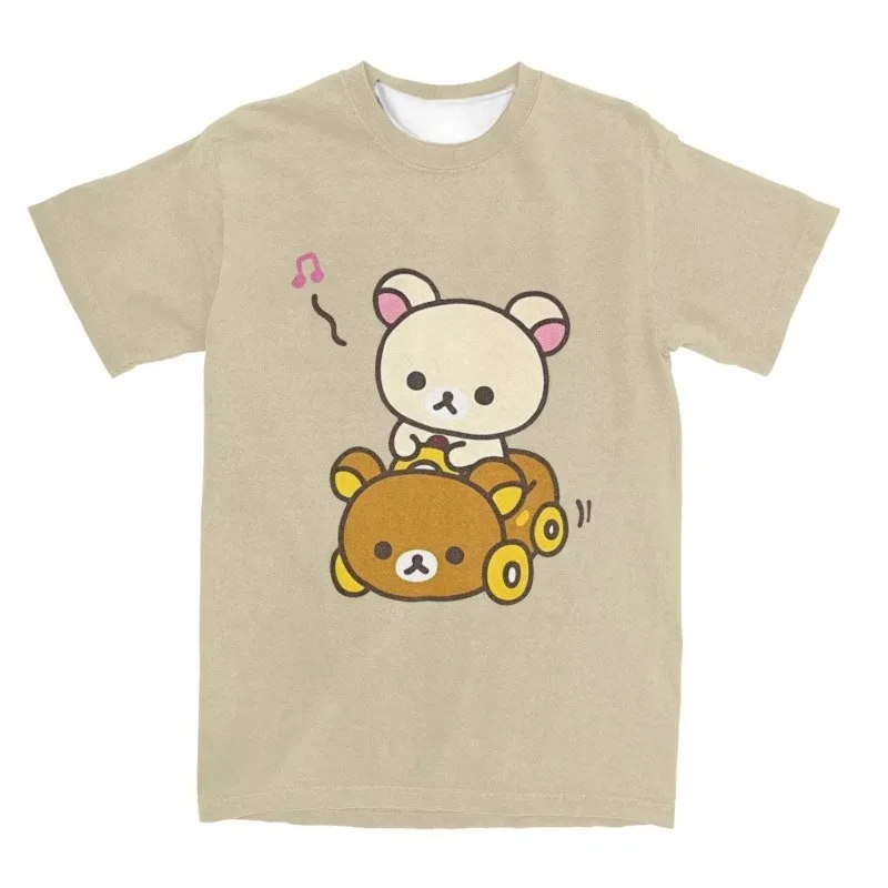 تي شيرت نسائي جديد لعام 2025 بأكمام قصيرة ورقبة مستديرة ثلاثي الأبعاد مطبوع على شكل دب سيارة الهيب هوب صيفي يسمح بالتهوية سريع الجفاف ملابس الشارع الشهير