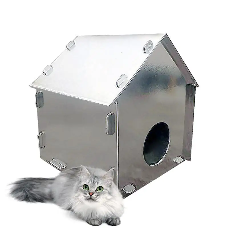 

Outdoor Stray Cat House Winter Weatherproof Cat Nest For Winter Warm Stray Cat Shelter With Door Waterproof Cold Weather House