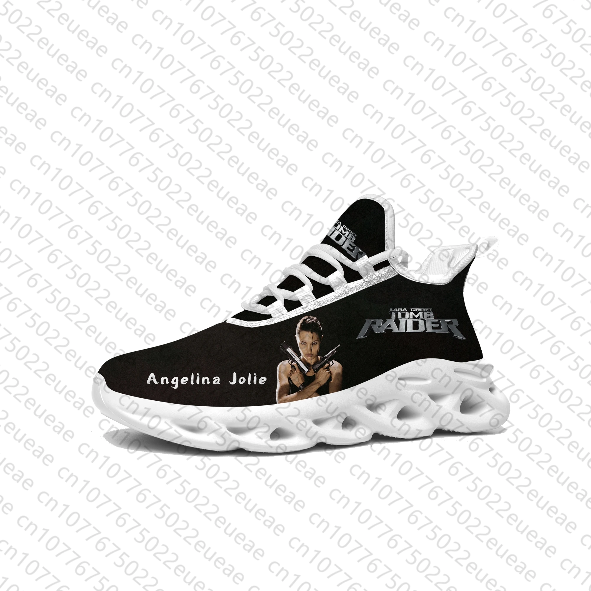 Lara Croft Tomb Raider Flats Sneakers Mens Womens Sports Running Shoes Angelina Jolie Sneaker Lace Up Mesh Footwear custom Shoe