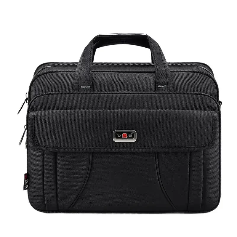 Maletín Oxford de gran capacidad para hombre, bolso de negocios de 15,6 pulgadas, bandolera de hombro para ordenador portátil y oficina