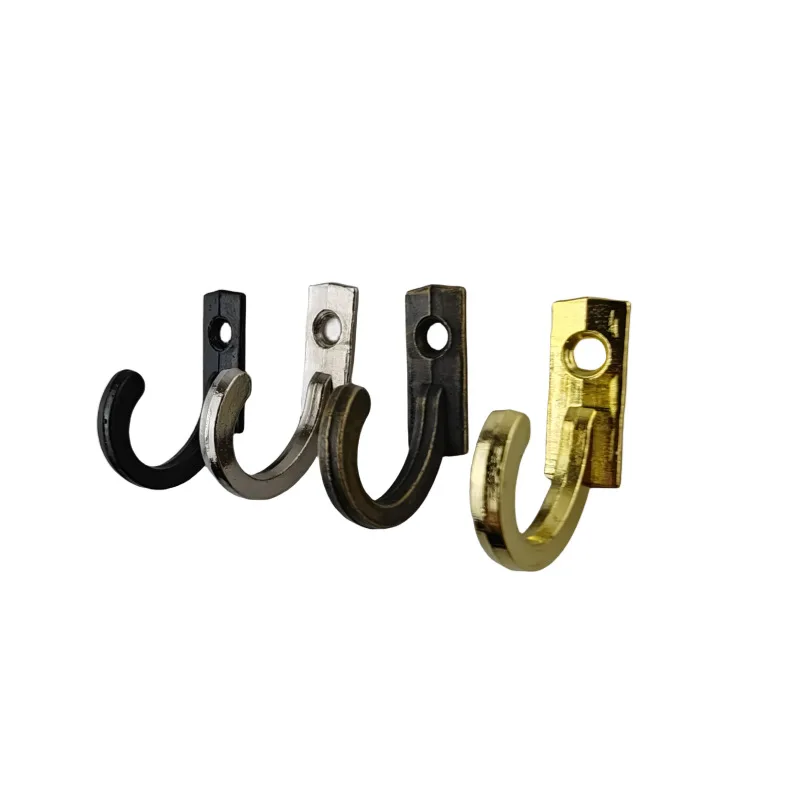 5/10/20PCS Vintage Hooks Wall Hanger Curved Buckle Horn Lock Clasp Hook for Wooden Jewelry Box Furniture Home Decor