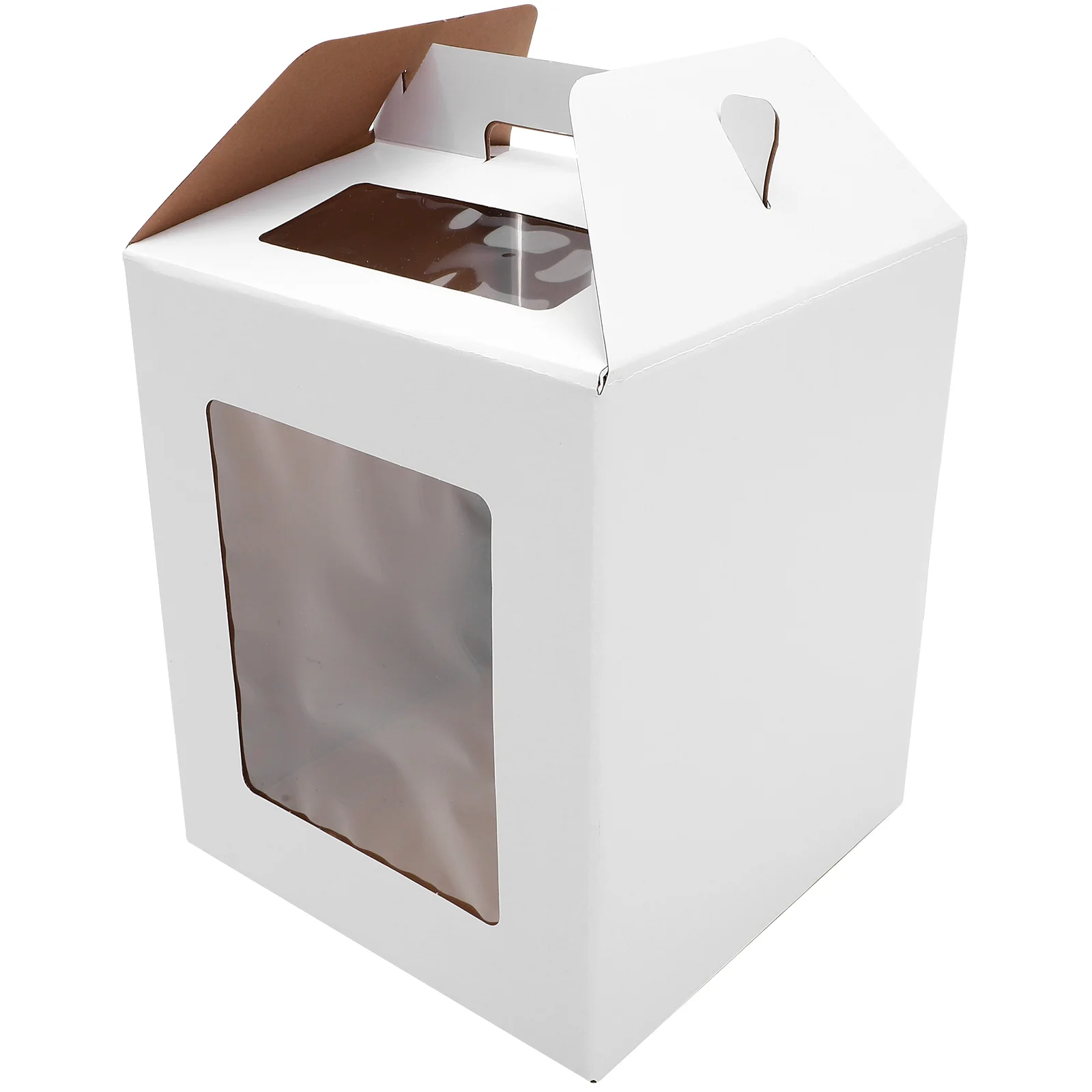 

Detachable Tall Box 12x12x14 Portable White Translucent Boxes for Bakery Boxes Bakery Packaging Storage Container