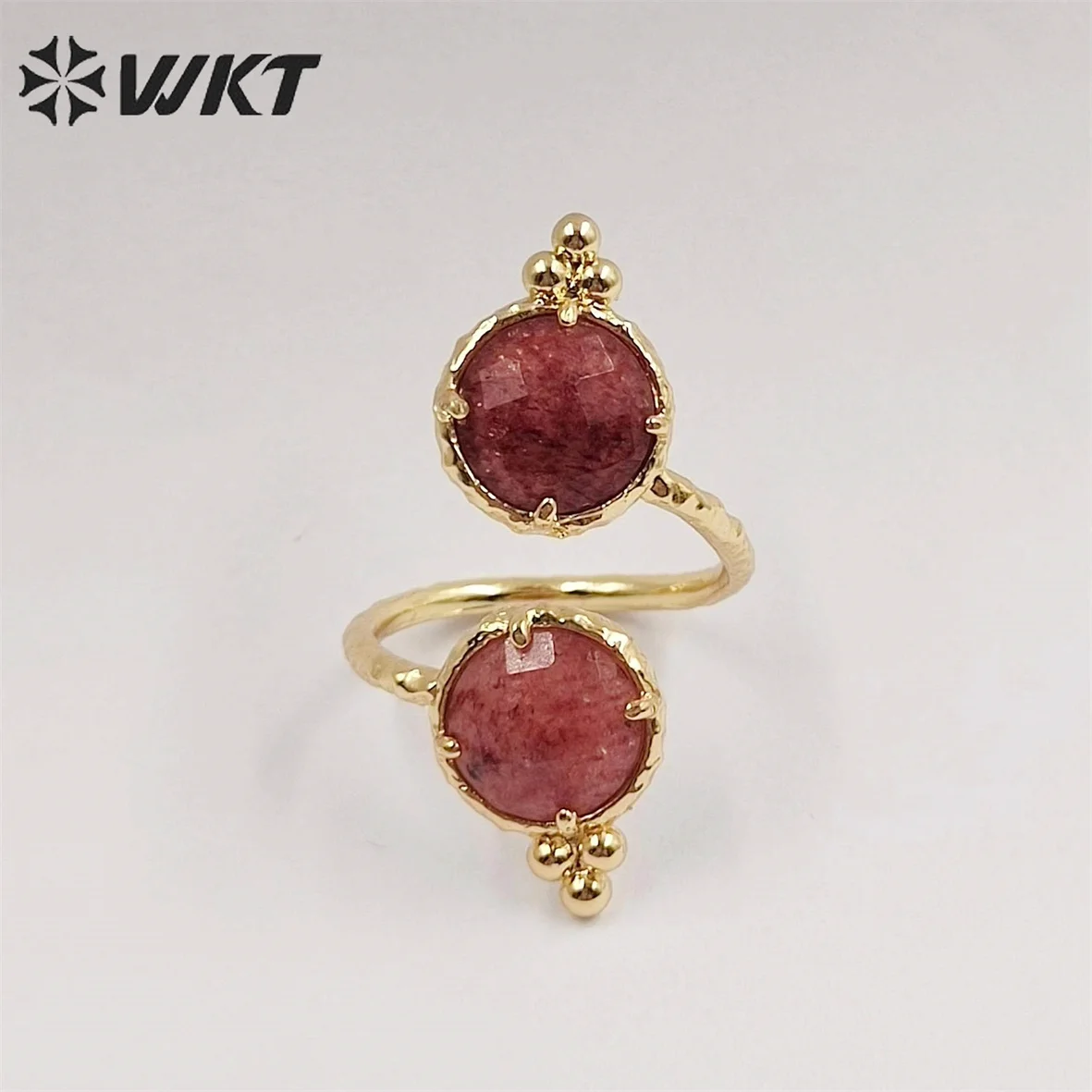 WT-R465  WKT 2023 Retro Ring Natural Gemstone Exquisite Birthday Party Women Trend Jewelry Design Hot Sale