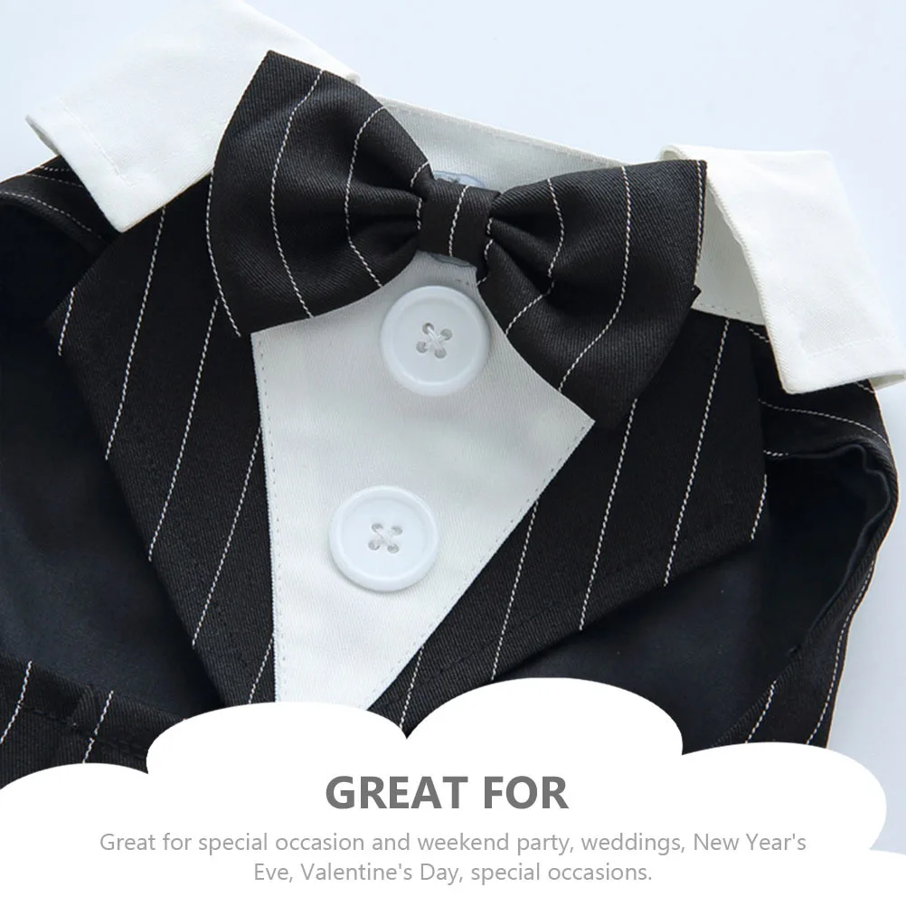 

Dog Tuxedo Polyester Comfortable Stylish Puppy Formal Wear Pet Costume Wedding Party Dog Suit Pet Formal Dress