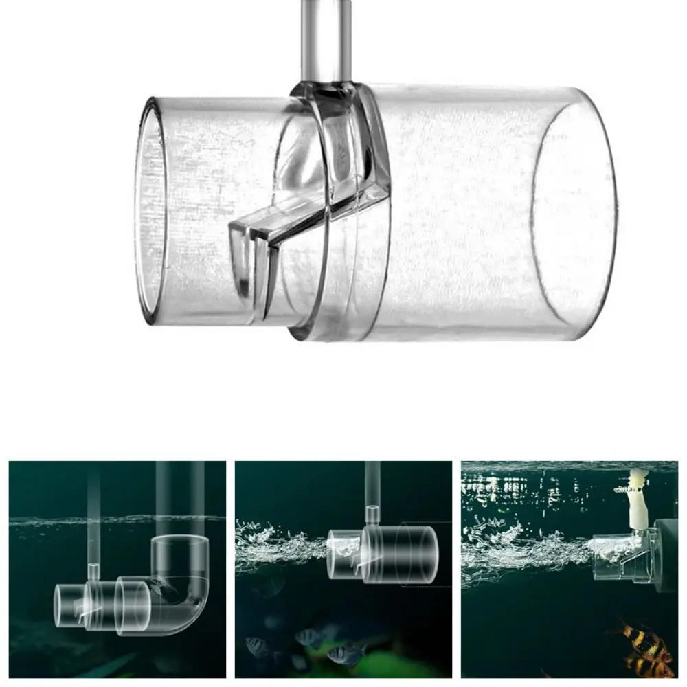 

Acrylic Fish Tank Filter Outlet 16/20/25mm Filter Outlet Pipe Fish Tank Aeration Outlet Clear Practical Aquarium Oxygen Head