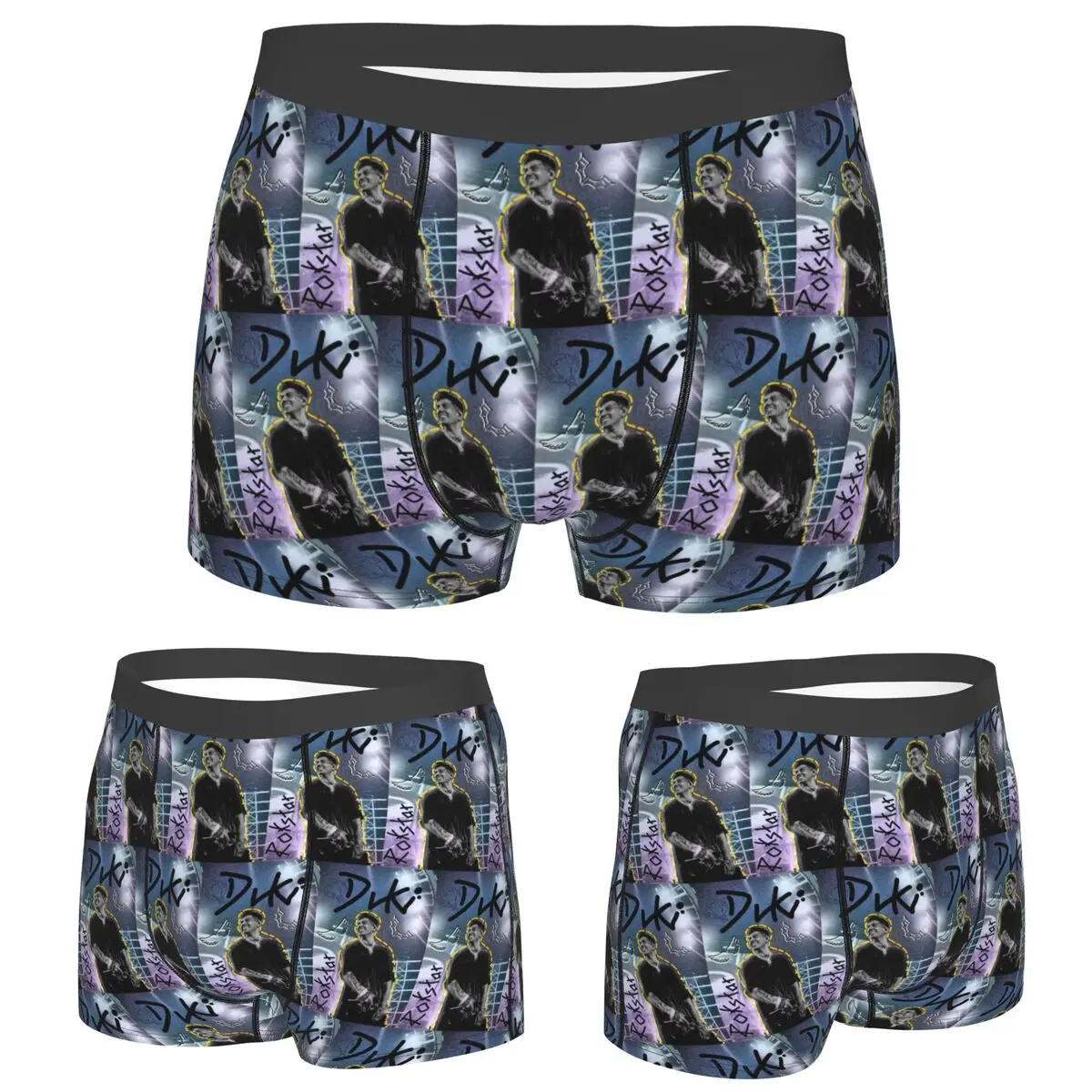

Boxer Underpants Shorts Duki Singer Rapper Accessories Panties Men's Ventilate Underwear for Homme Man Boyfriend Gifts