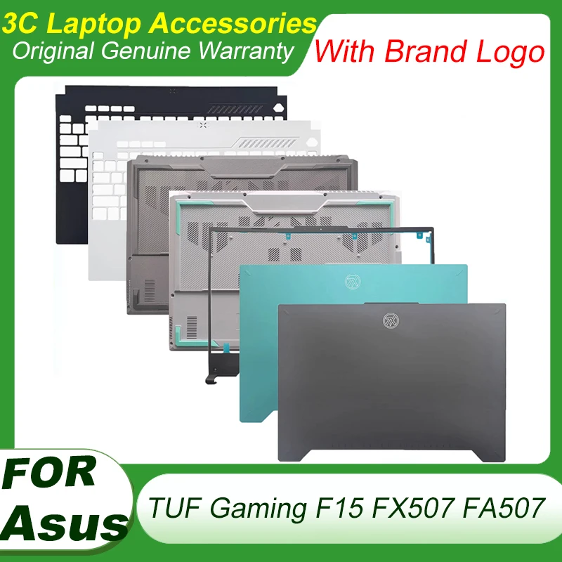 Original New For Asus TUF Gaming F15 FX507 FA507 FX507Z FA507R Laptop LCD Front Bezel Frame Palmrest Top Case Bottom Base Cover