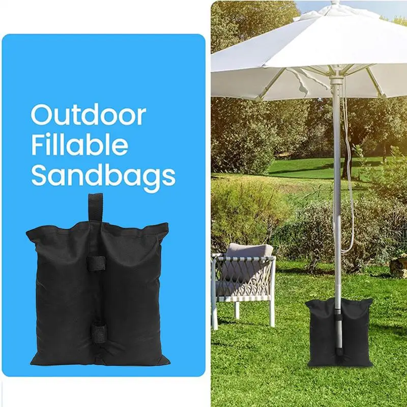 Sand Bags For Canopy Legs Beach Umbrella Base Weight Bags 4-Pack Waterproof Umbrella Sandbags For Backdrop Stand Photo Tripod