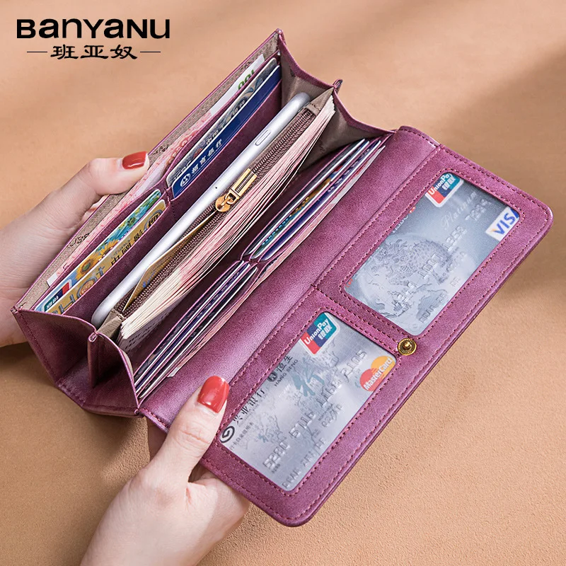 Western Cowhide Leather Bee Design Women Wallet Fashion Large Capacity Hasp Purse for Ladies