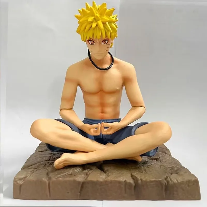 15 cm Naruto Anime Figure méditation jeunesse Uzumaki Naruto Sage figurines PVC Statue modèle jouets Collection cadeau