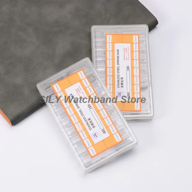 Strainless Steel Spring Bars Dia 1.3mm/1.5mm/1.8mm Belt Strap Connector Link Pin 180/270/360pcs Metal Spring Bar Length 8mm-25mm image 3