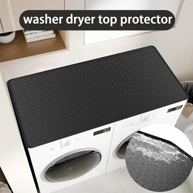 Washer Dryer Silicone Cover Waterproof Top Protection Mat Quick Drying Countertop Silicone Protective Mat For Dryer Washer Home