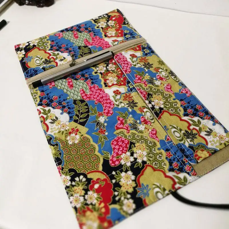 Original Handmade Pencil Case, Fabric Pencil Wrap, Antique-style Roll-up Pencil Case, Roll-up Pencil Wrap, Storage Pouch