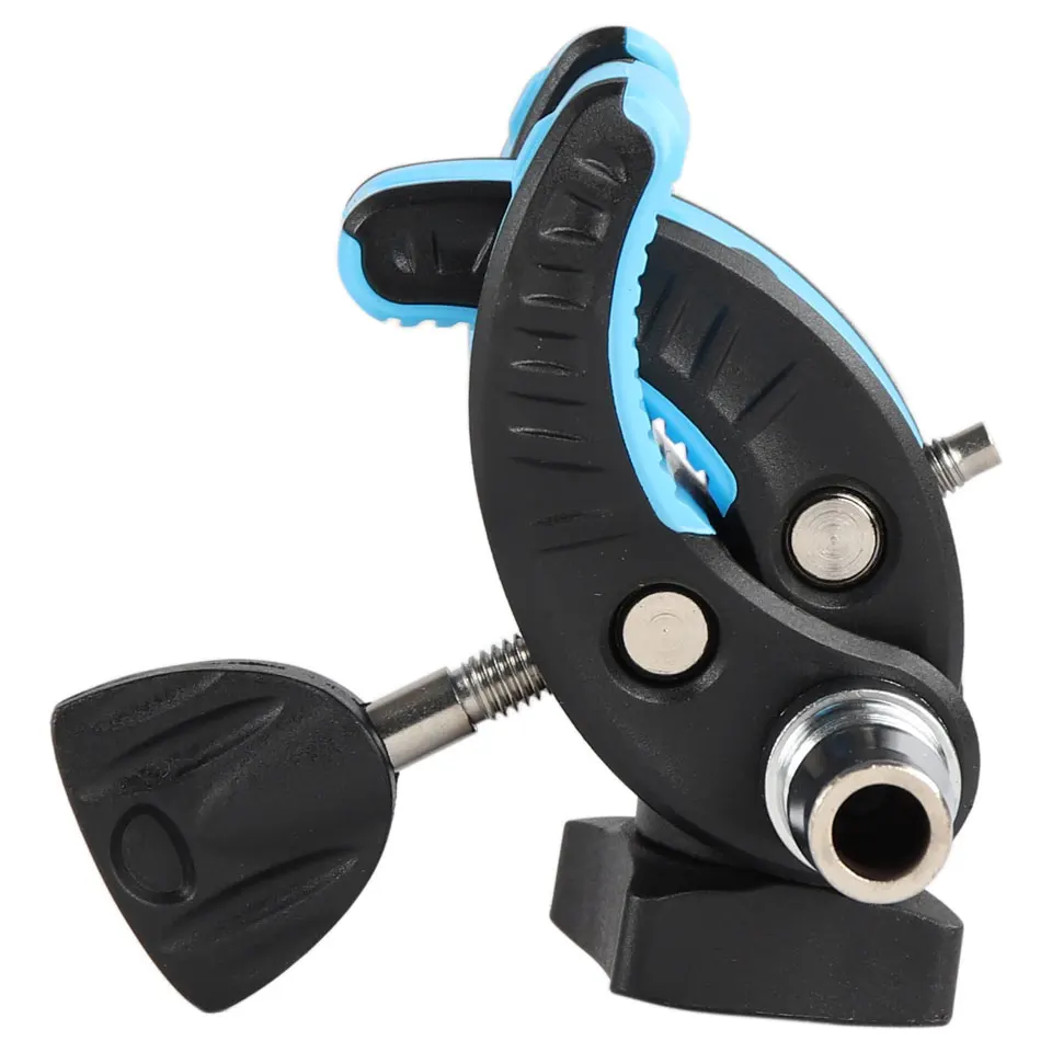 Self-Lock Adapter for Reciprocating Linear Actuator Vac-U-Lock Connector Clip 4.6cm diameter black blue